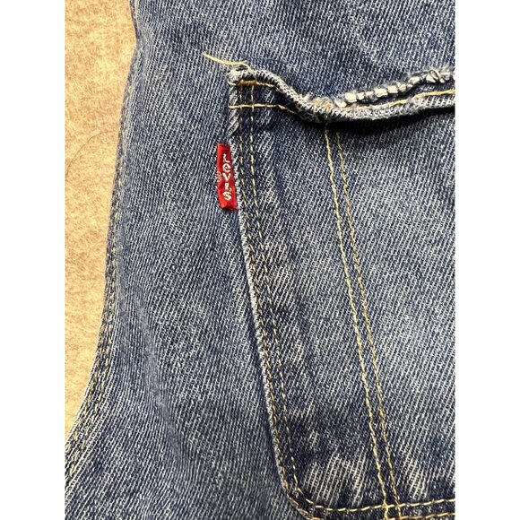 Levi's Distressed Medium Wash Shortall Girls 10 Regular - Picture 4 of 11